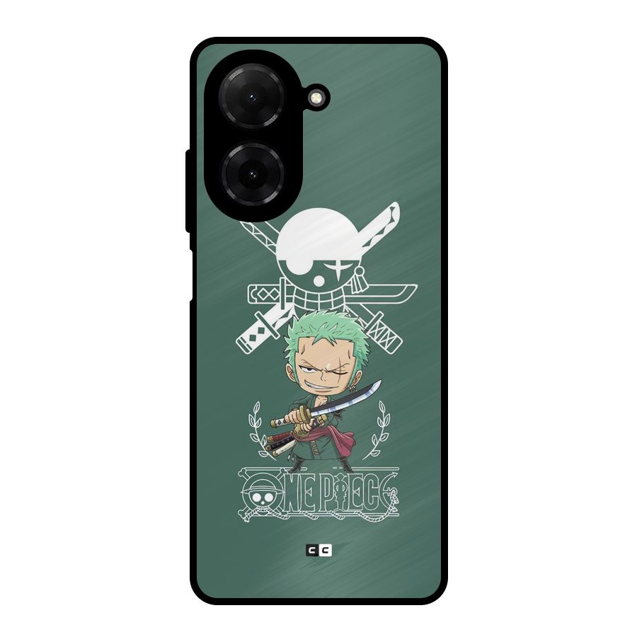 Hunter Zoro Sword Metal Back Case for Poco C71