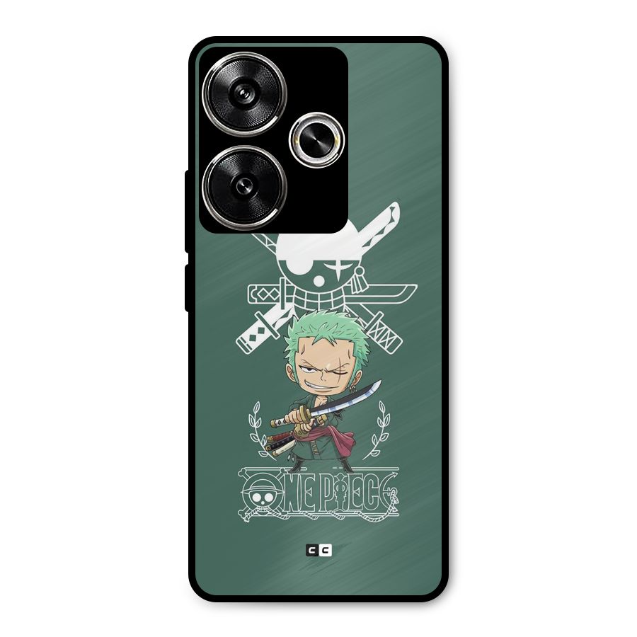 Hunter Zoro Sword Metal Back Case for Poco F6