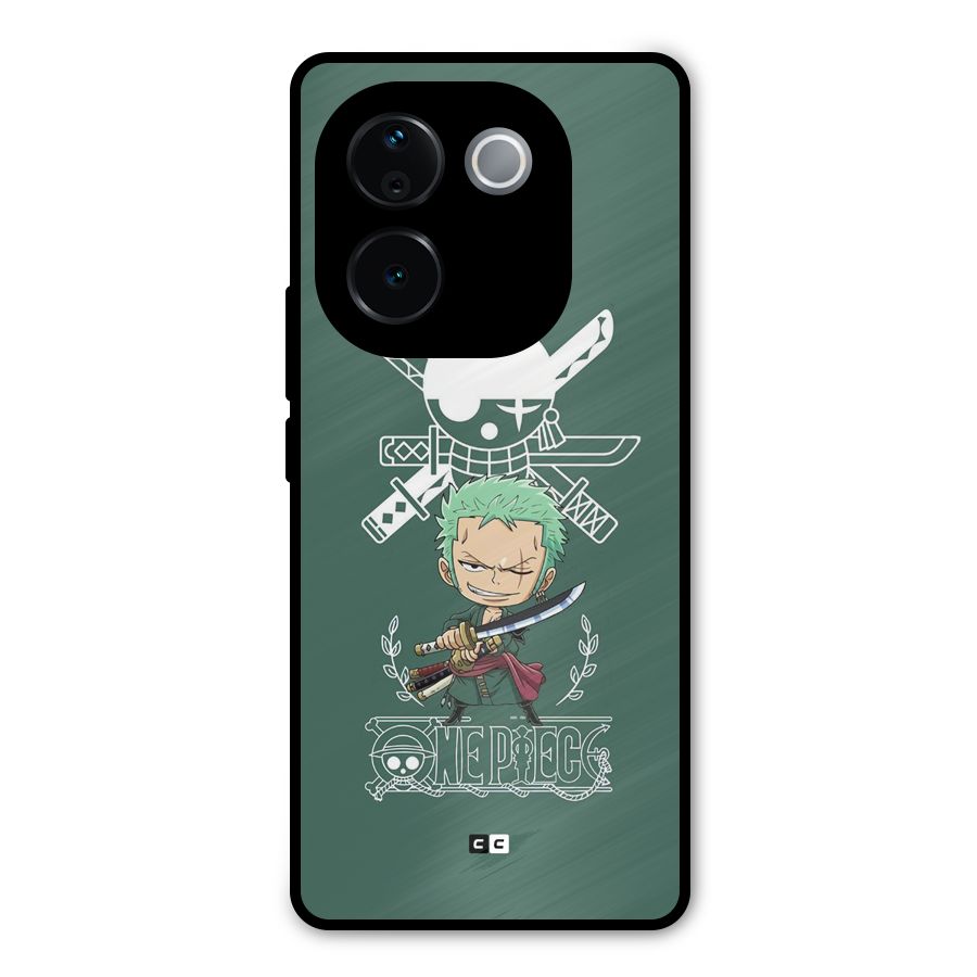 Hunter Zoro Sword Metal Back Case for Vivo T3 Pro