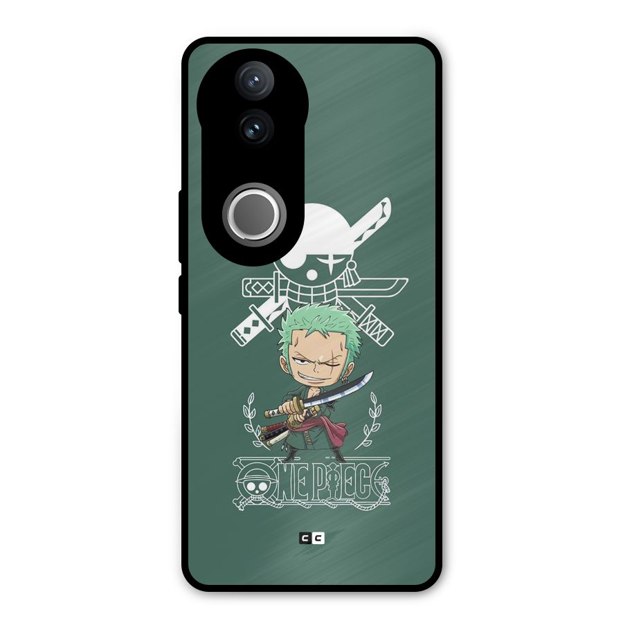 Hunter Zoro Sword Metal Back Case for Vivo V50e