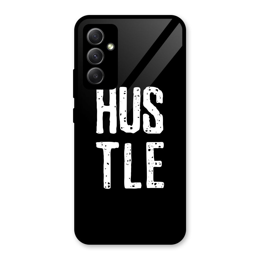 Hustle Glass Back Case for Galaxy A34