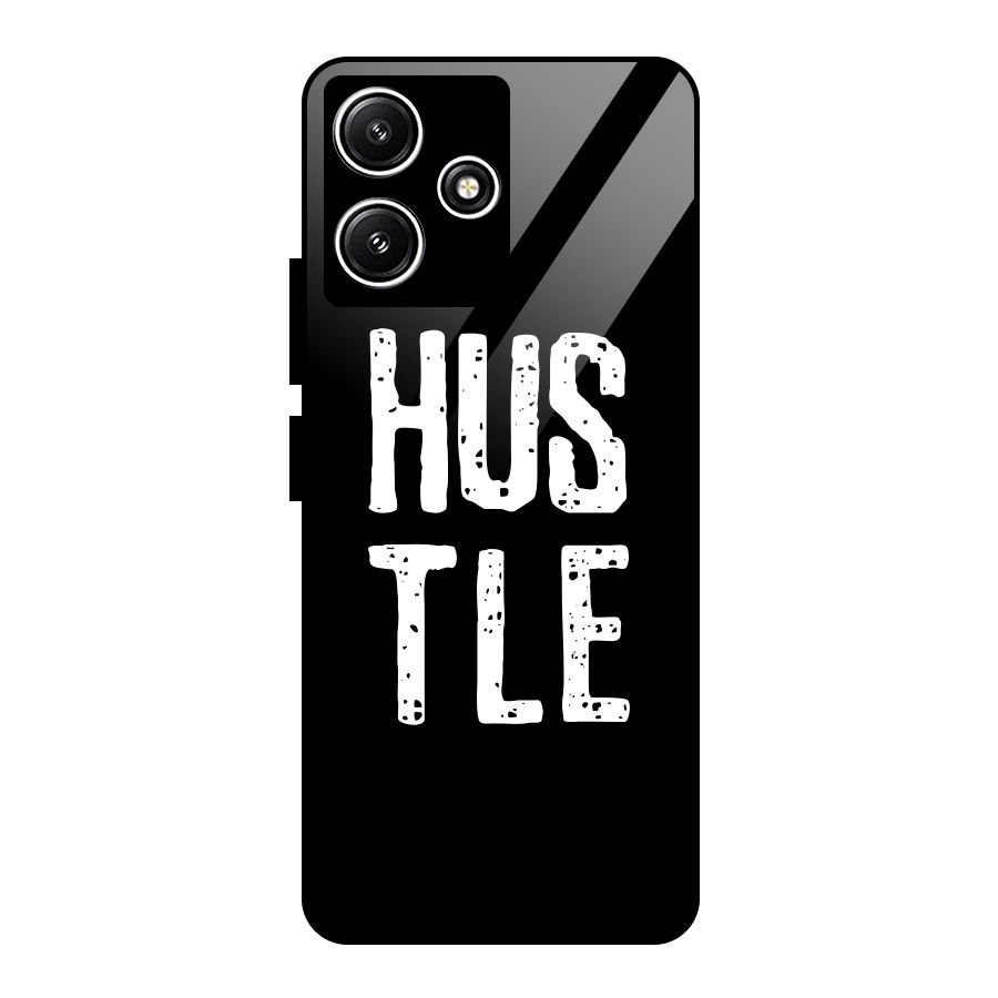 Hustle Glass Back Case for Redmi 12 5G