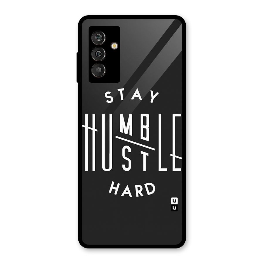 Hustle Hard Glass Back Case for Galaxy M13