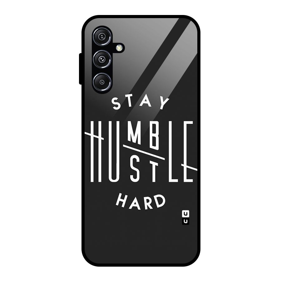 Hustle Hard Glass Back Case for Galaxy M34 5G