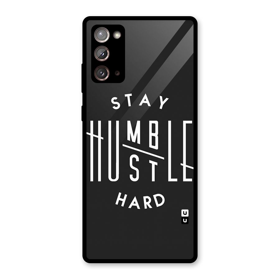 Hustle Hard Glass Back Case for Galaxy Note 20