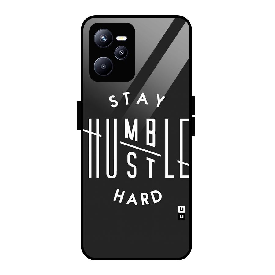 Hustle Hard Glass Back Case for Realme C35