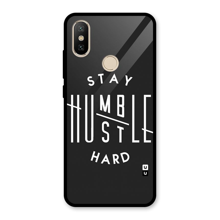 Hustle Hard Glass Back Case for Redmi A2