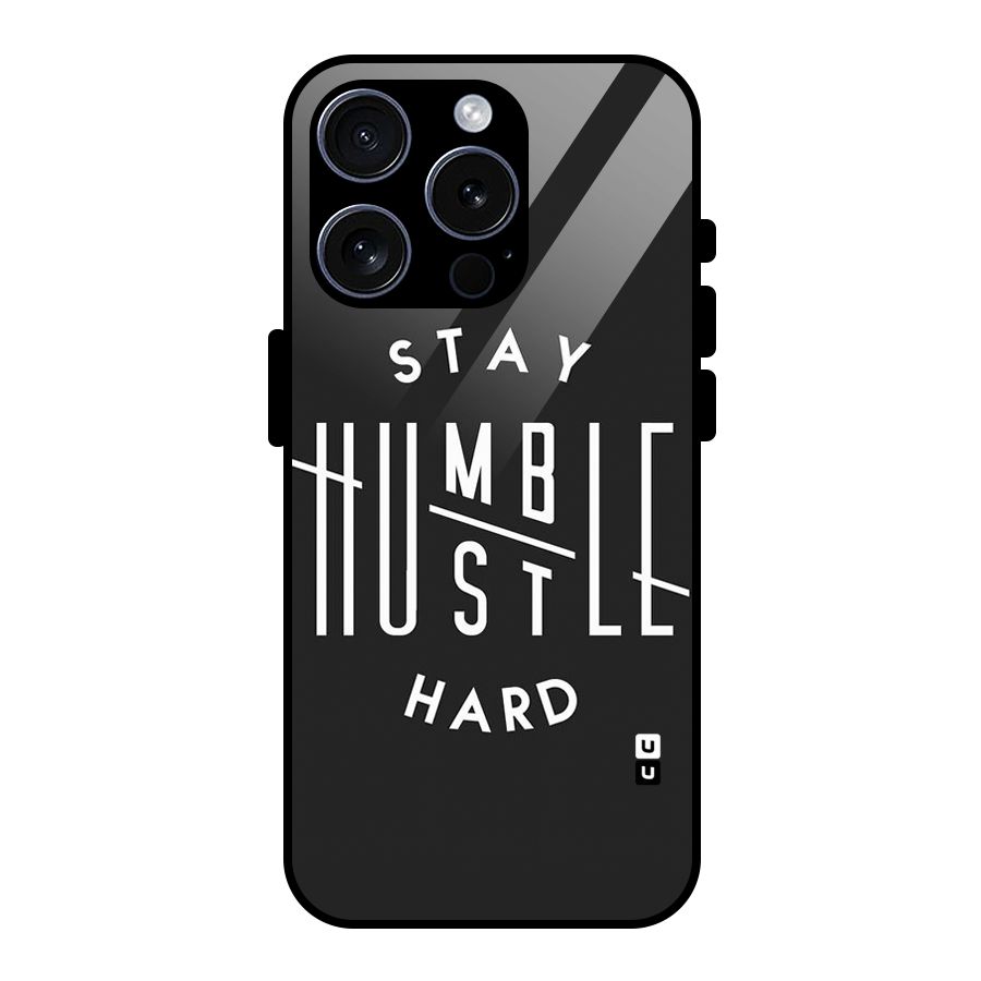 Hustle Hard Glass Back Case for iPhone 15 Pro