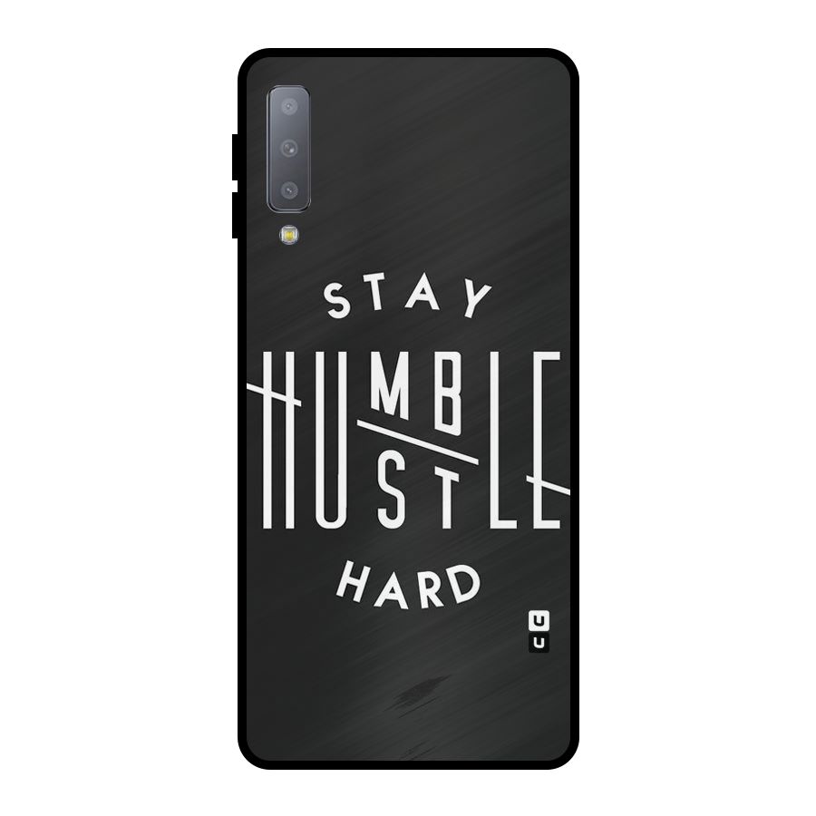 Hustle Hard Metal Back Case for Galaxy A7 (2018)