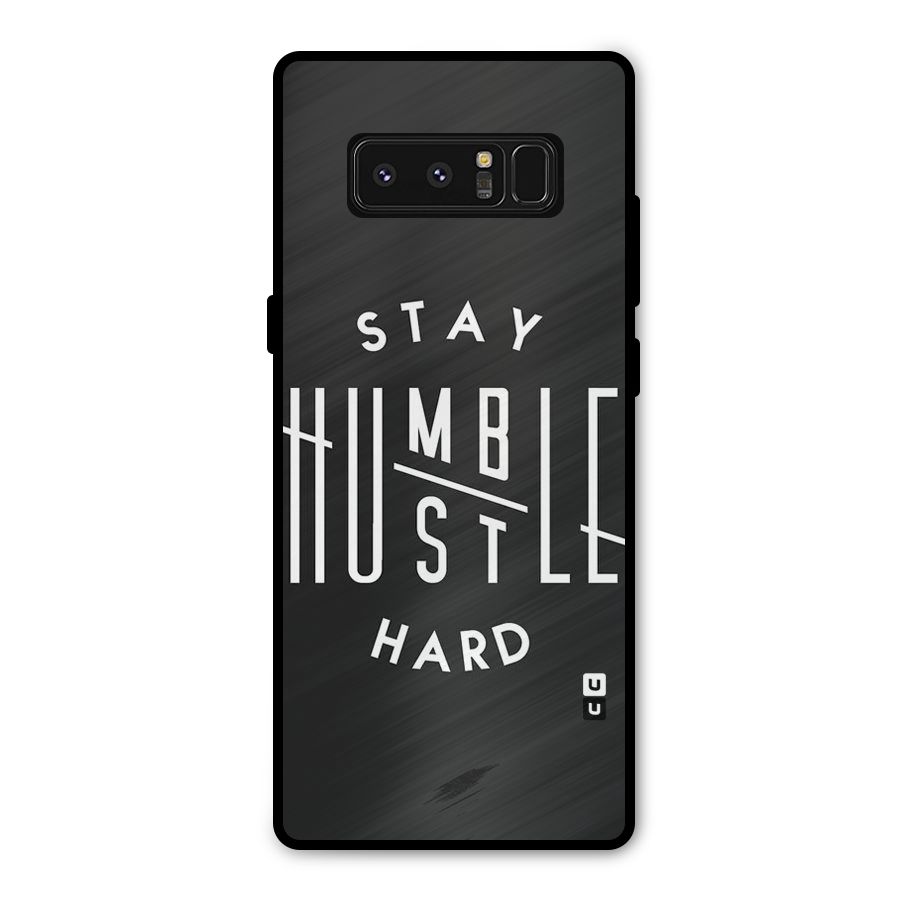 Hustle Hard Metal Back Case for Galaxy Note 8