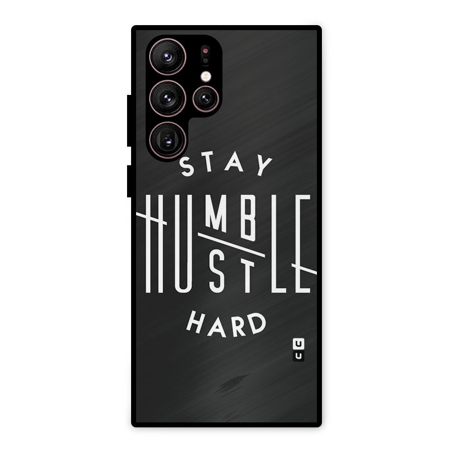 Hustle Hard Metal Back Case for Galaxy S22 Ultra 5G