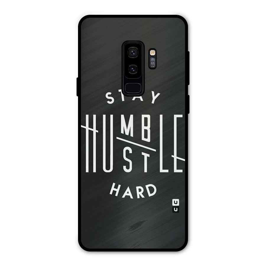 Hustle Hard Metal Back Case for Galaxy S9 Plus