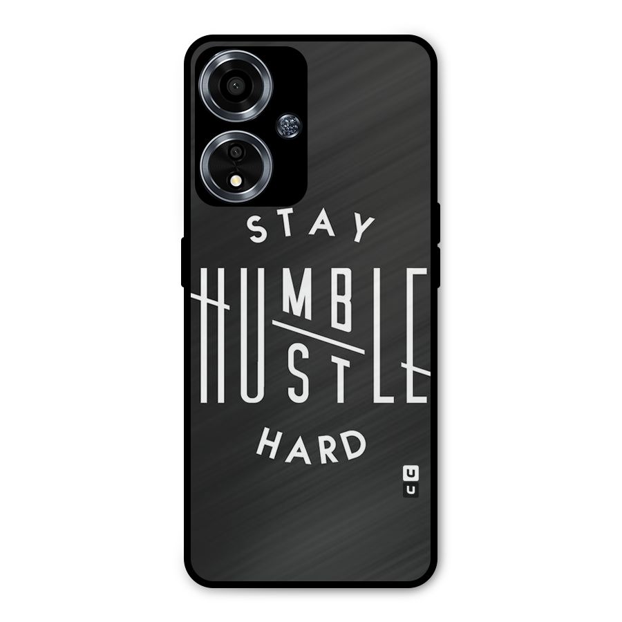 Hustle Hard Metal Back Case for Oppo A59