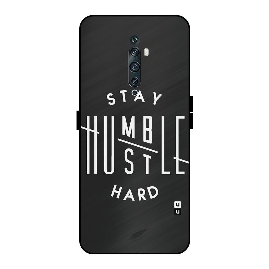 Hustle Hard Metal Back Case for Oppo Reno2 F