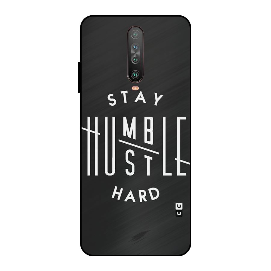 Hustle Hard Metal Back Case for Poco X2