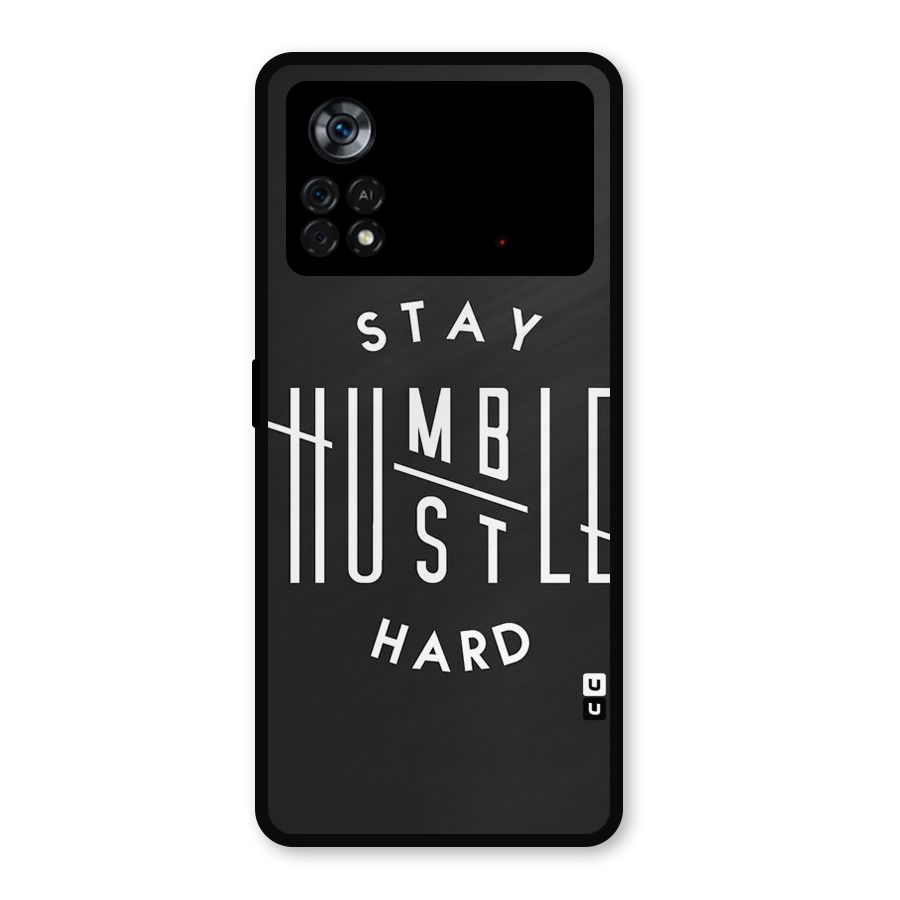 Hustle Hard Metal Back Case for Poco X4 Pro 5G
