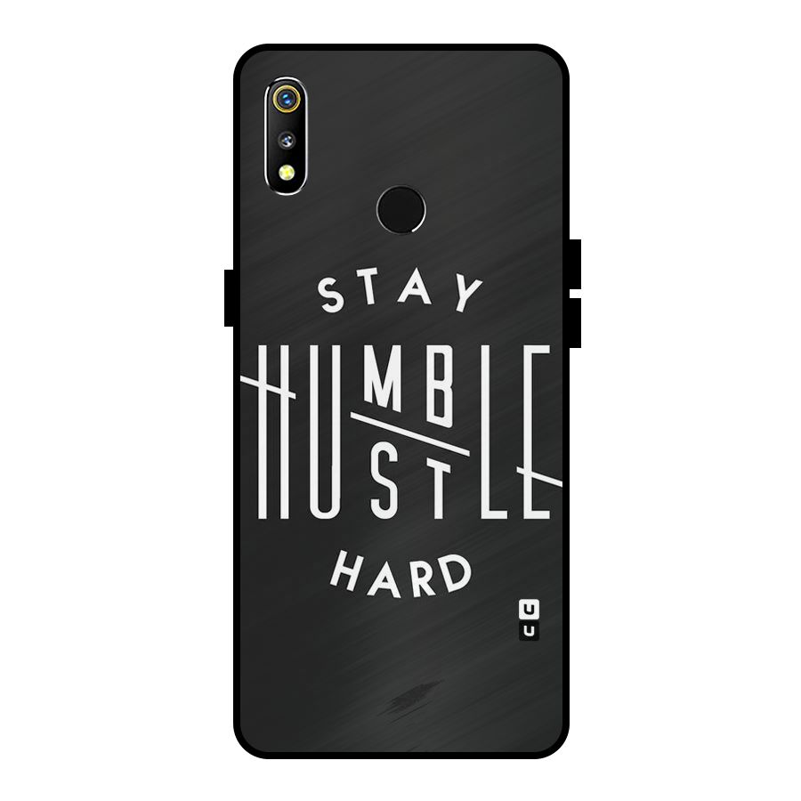 Hustle Hard Metal Back Case for Realme 3