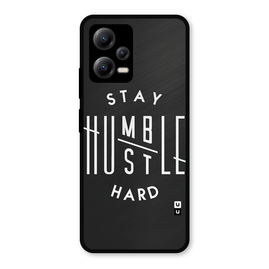 Hustle Hard Metal Back Case for Redmi Note 12 5G