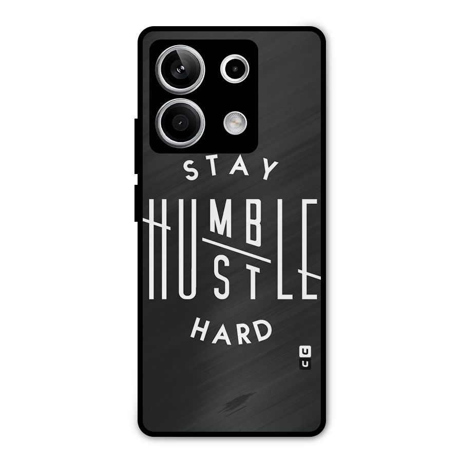 Hustle Hard Metal Back Case for Redmi Note 13 5G