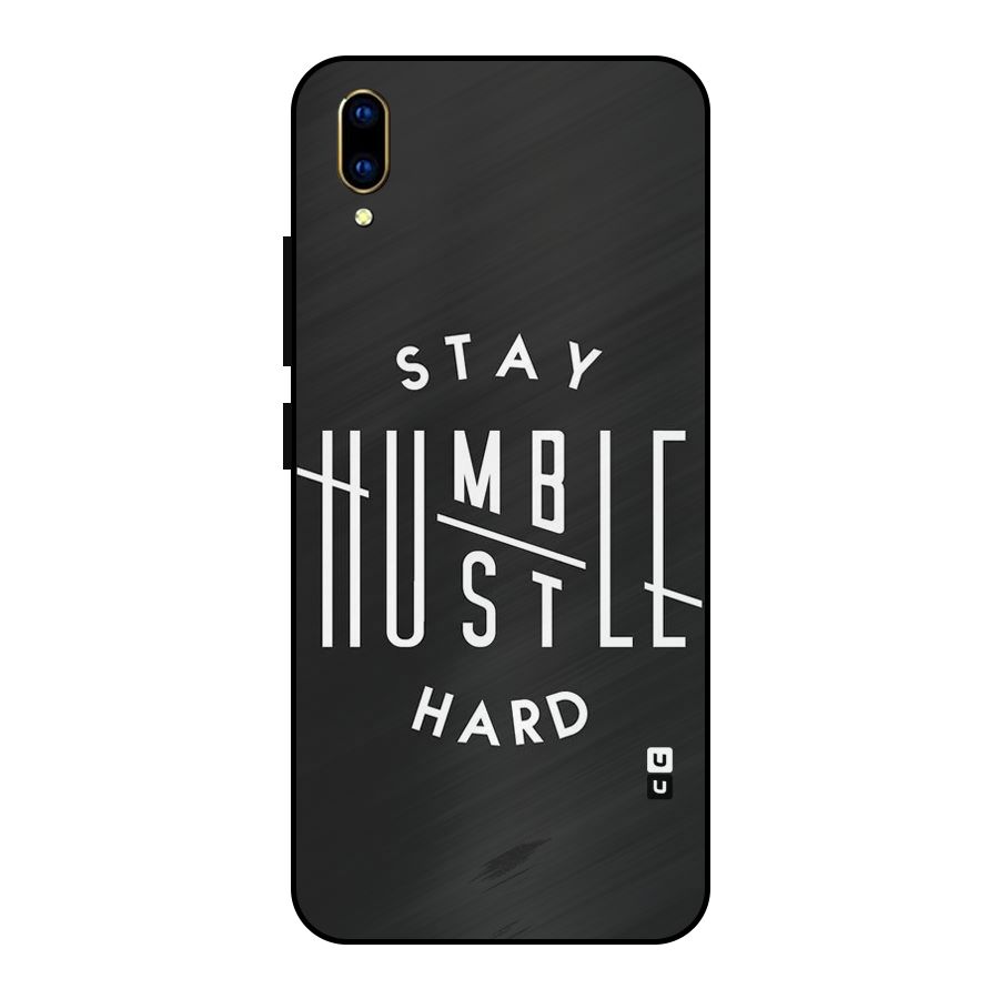Hustle Hard Metal Back Case for Vivo V11 Pro
