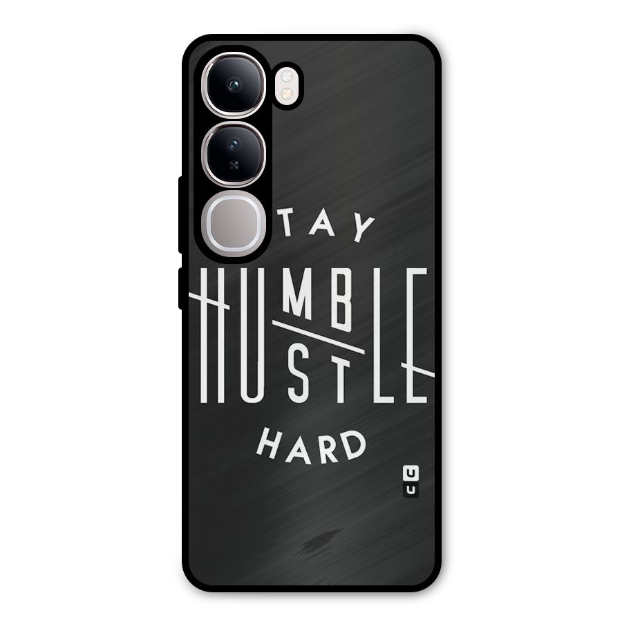 Hustle Hard Metal Back Case for Vivo Y300