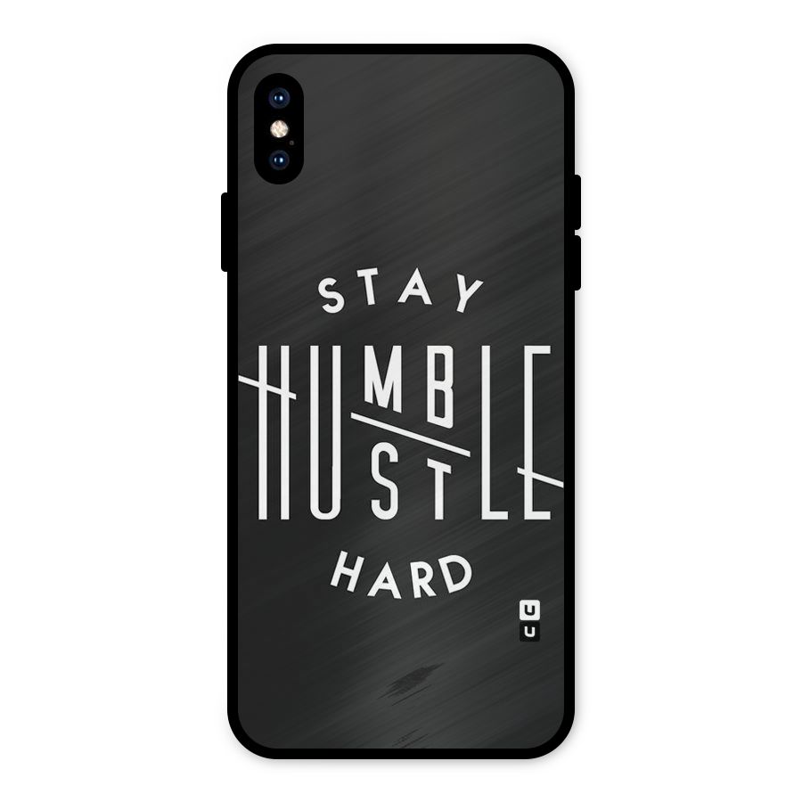 Hustle Hard Metal Back Case for iPhone XS Max
