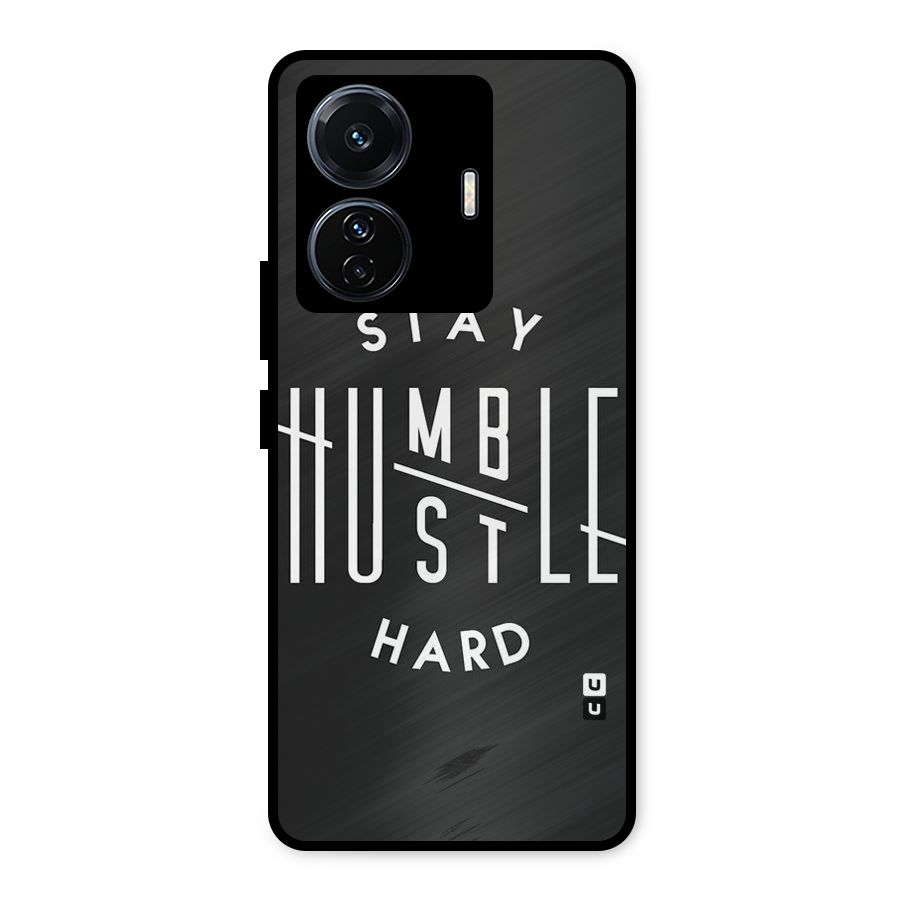 Hustle Hard Metal Back Case for iQOO Z6