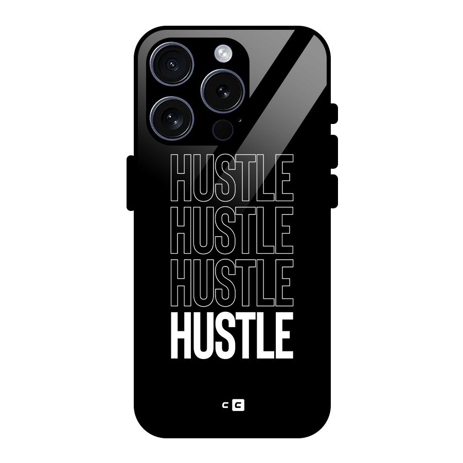 Hustle Hustle Hustle Glass Back Case for iPhone 15 Pro