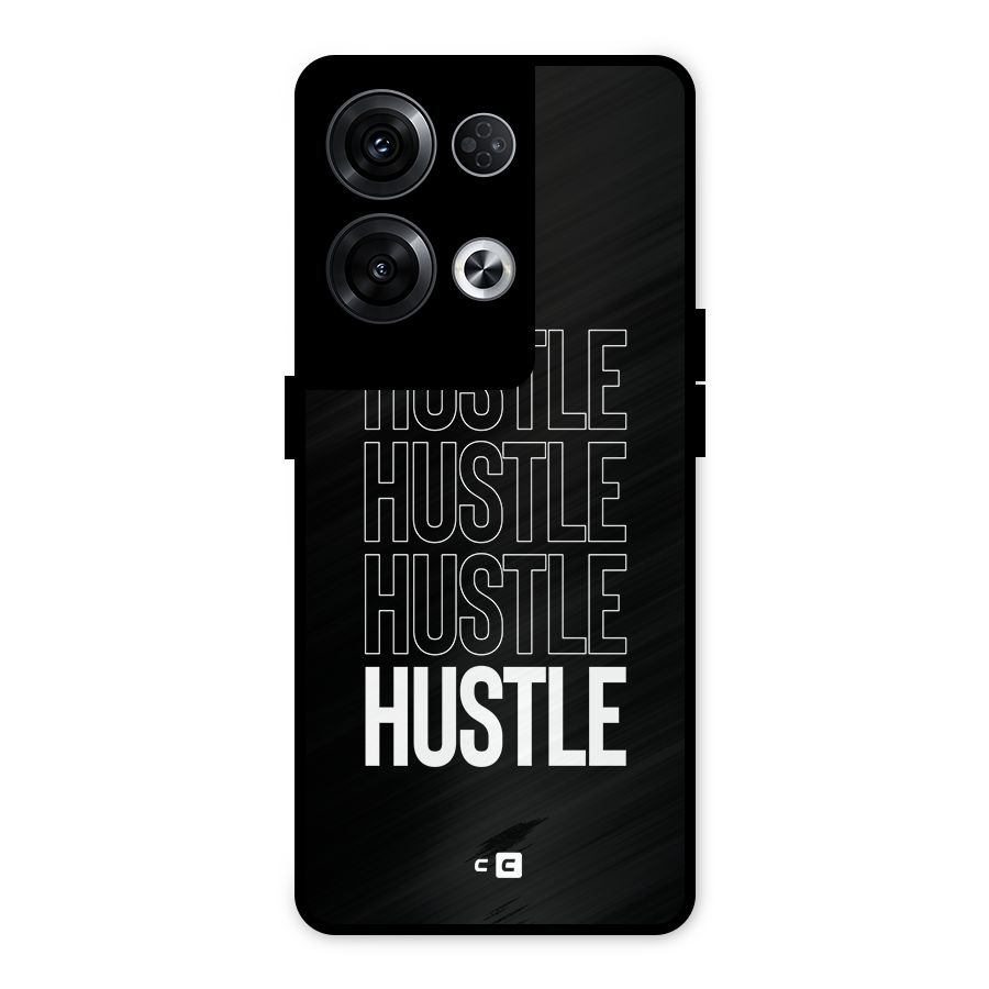 Hustle Hustle Hustle Metal Back Case for Oppo Reno8 Pro 5G