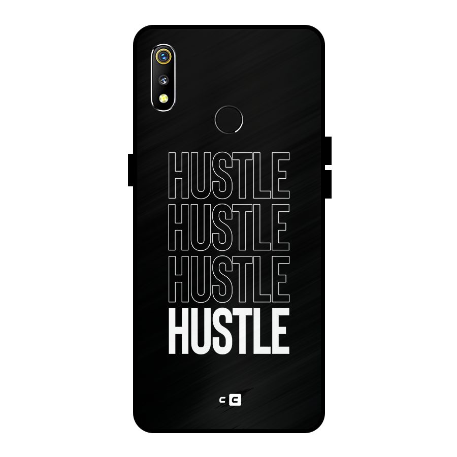 Hustle Hustle Hustle Metal Back Case for Realme 3i