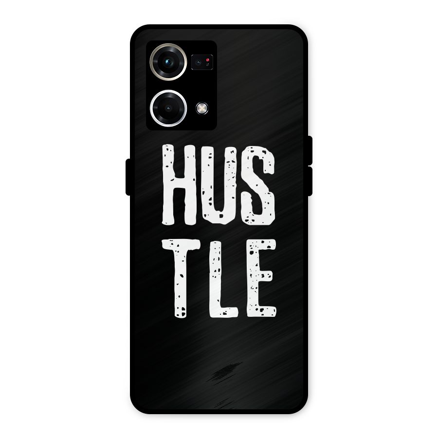 Hustle Metal Back Case for Oppo F21s Pro 4G
