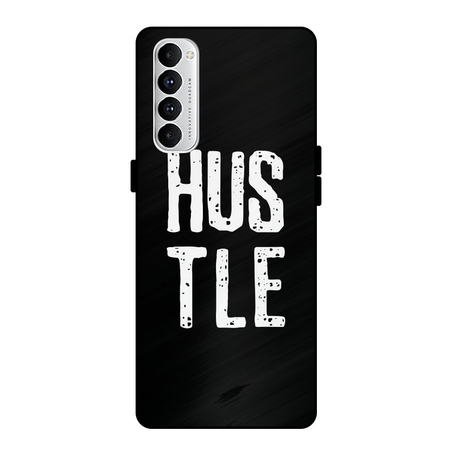 Hustle Metal Back Case for Oppo Reno4 Pro