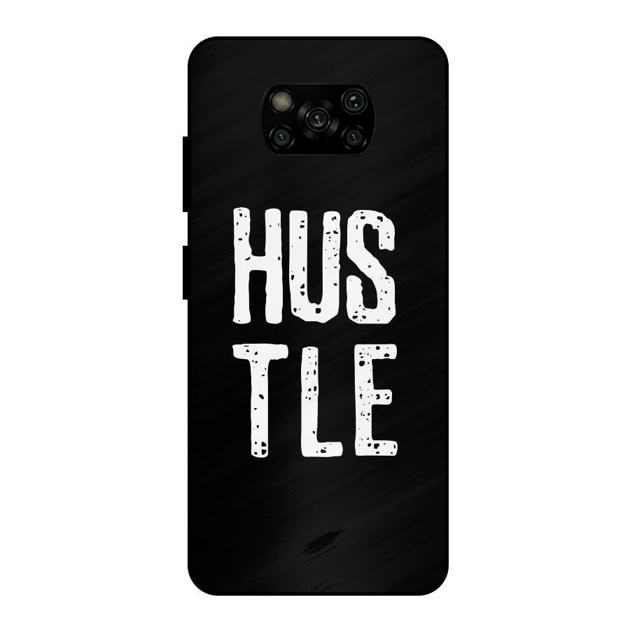 Hustle Metal Back Case for Poco X3