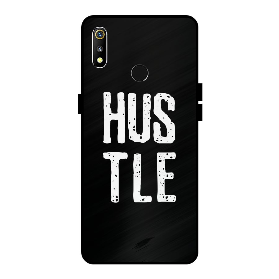 Hustle Metal Back Case for Realme 3
