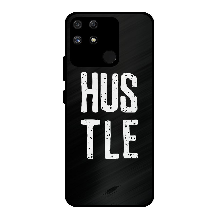 Hustle Metal Back Case for Realme Narzo 50A