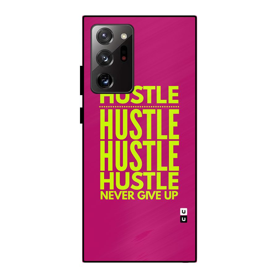Hustle Never Give Up Metal Back Case for Galaxy Note 20 Ultra