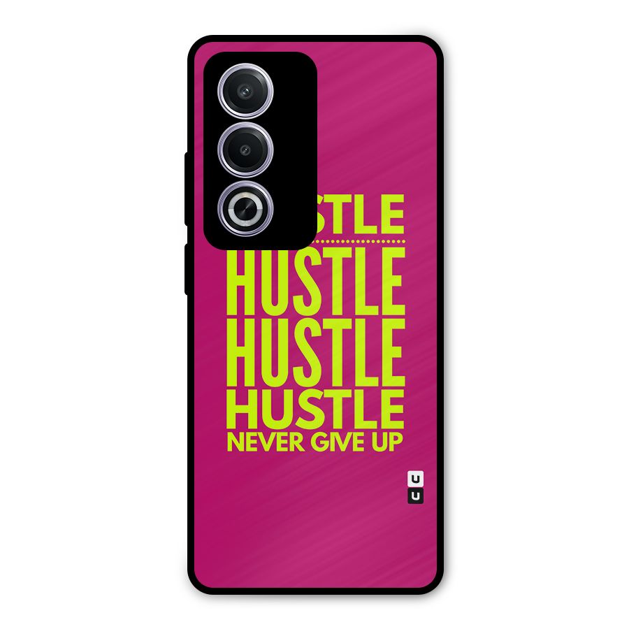 Hustle Never Give Up Metal Back Case for Oppo K12x