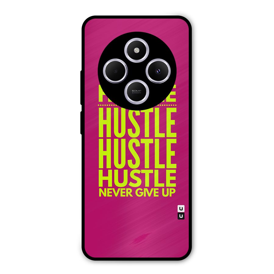 Hustle Never Give Up Metal Back Case for Poco M7