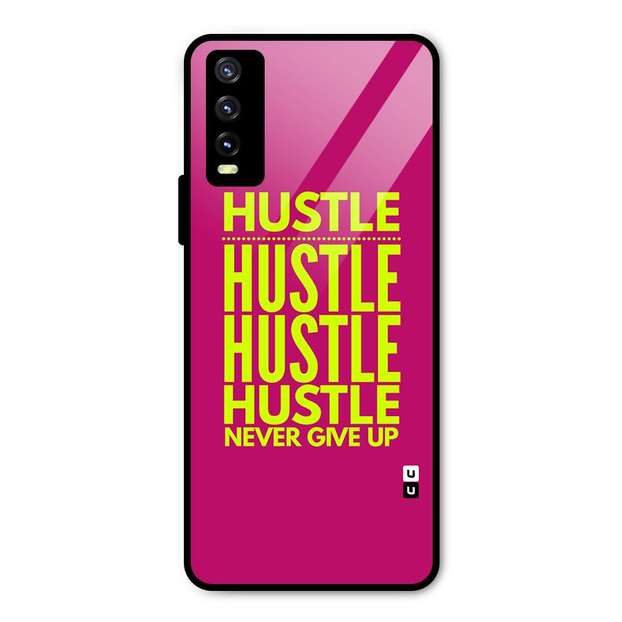 Hustle Never Give Up Metal Back Case for Vivo Y20g