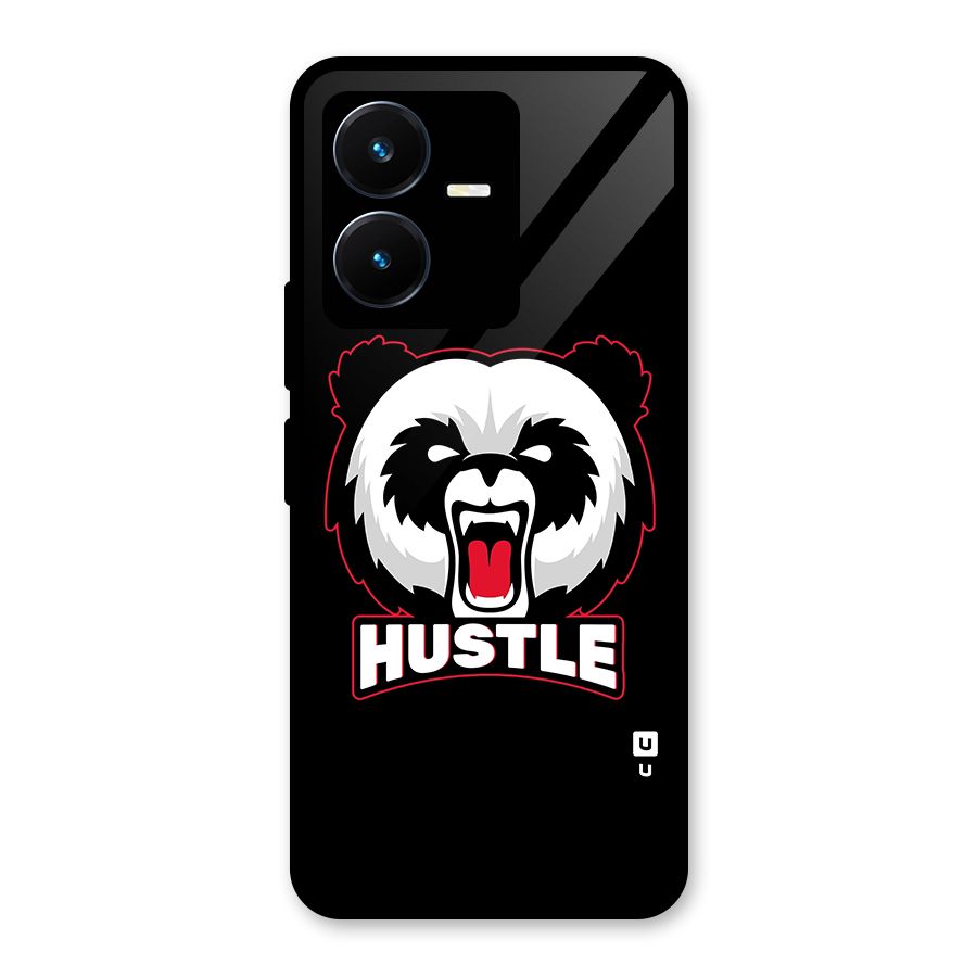 Hustle Panda Glass Back Case for Vivo Y22s