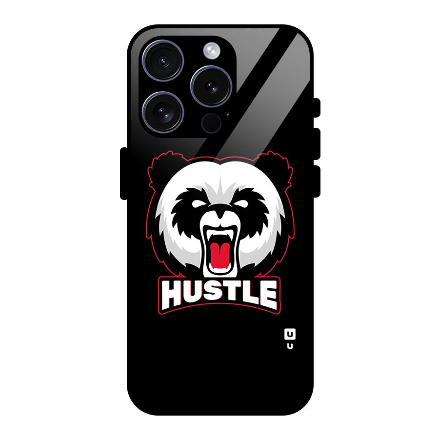 Hustle Panda Glass Back Case for iPhone 15 Pro