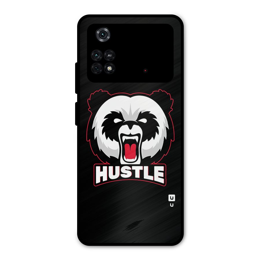 Hustle Panda Metal Back Case for Poco M4 Pro 4G