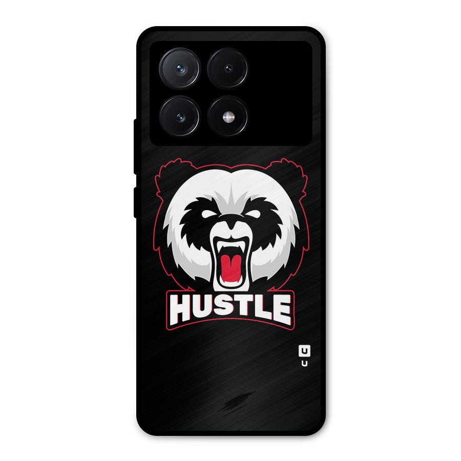 Hustle Panda Metal Back Case for Poco X6 Pro