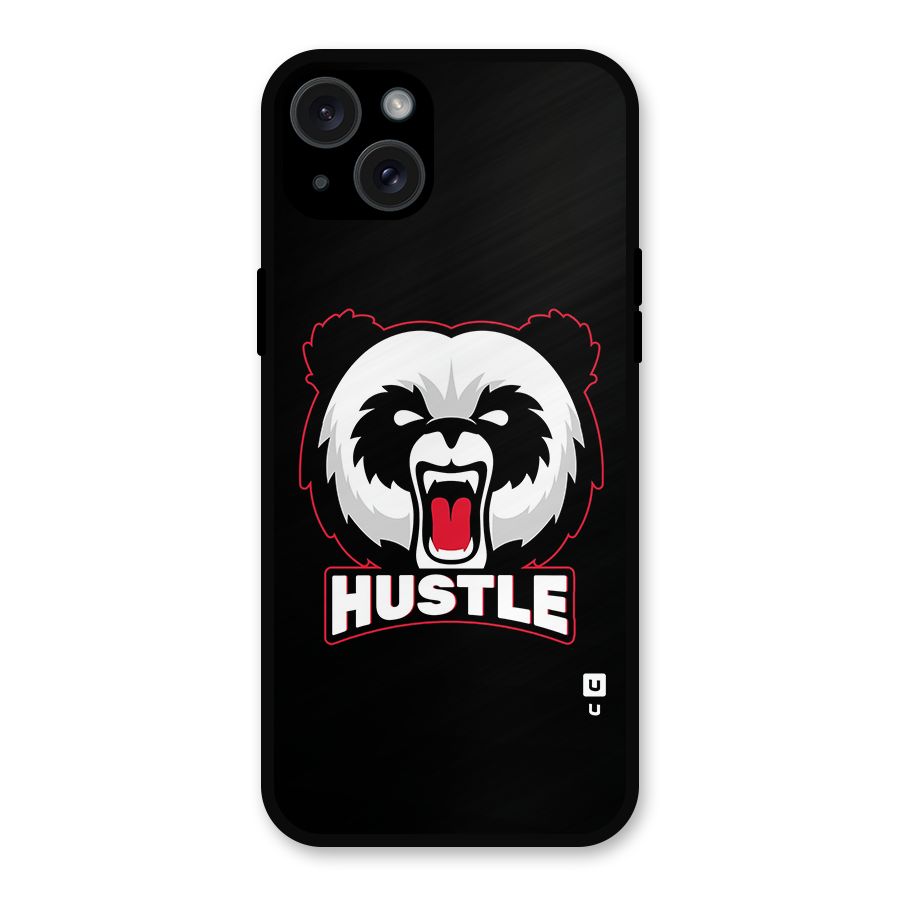 Hustle Panda Metal Back Case for iPhone 15 Plus