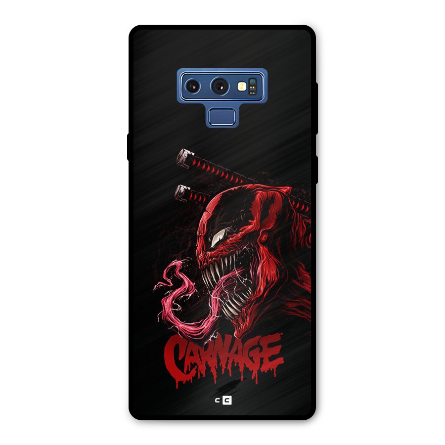 Hybrid Carnage Metal Back Case for Galaxy Note 9