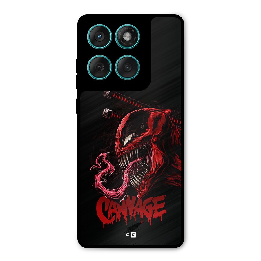 Hybrid Carnage Metal Back Case for Motorola Edge 60