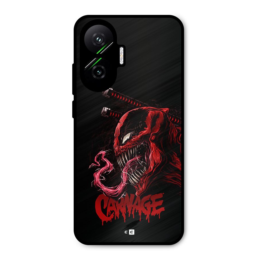 Hybrid Carnage Metal Back Case for Poco F7