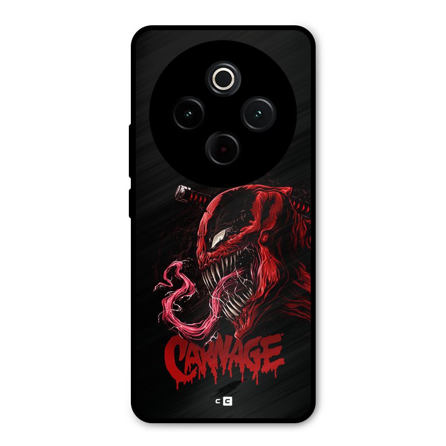 Hybrid Carnage Metal Back Case for Vivo T4