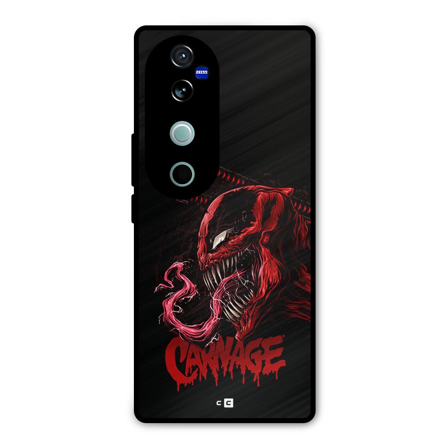 Hybrid Carnage Metal Back Case for Vivo V40 Pro