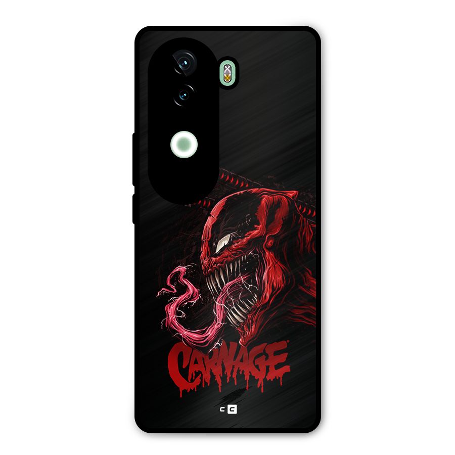 Hybrid Carnage Metal Back Case for iQOO Z9s